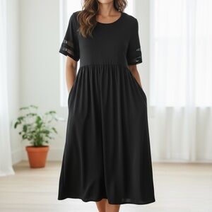 NWOT, Black Dress 3X, 100% Polyester